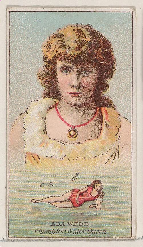 Ada Webb, Champion Water Queen, from the Champions of Games and Sports series (N184, Type 2) issued by W.S. Kimball & Co. — W.S. Kimball & Co.
