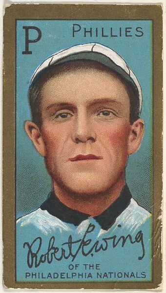Robert Ewing, Philadelphia Phillies, National League, from the "Baseball Series" (Gold Borders) set (T205) issued by the American Tobacco Company — American Tobacco Company
