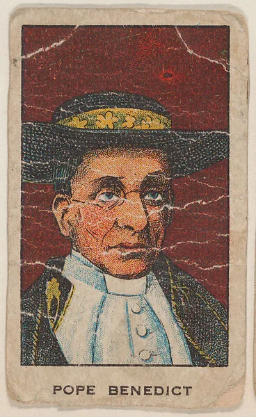 Pope Benedict trade card (W500) — Unknown