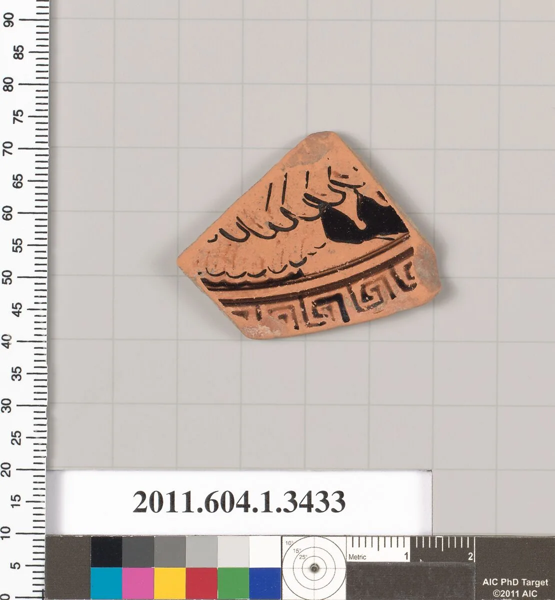 Terracotta fragment of a kylix (drinking cup) — Unknown