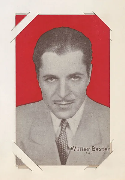 Warner Baxter from Movie Stars Exhibit Cards series (W401) — Unknown