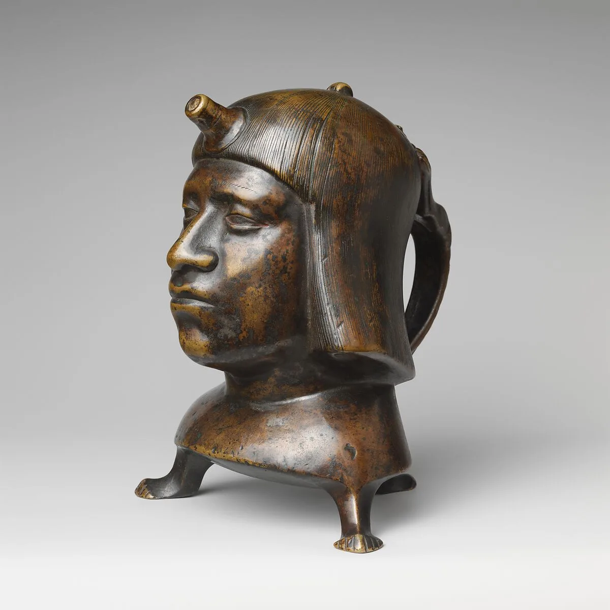Aquamanile in the Form of a Human Head — Unknown