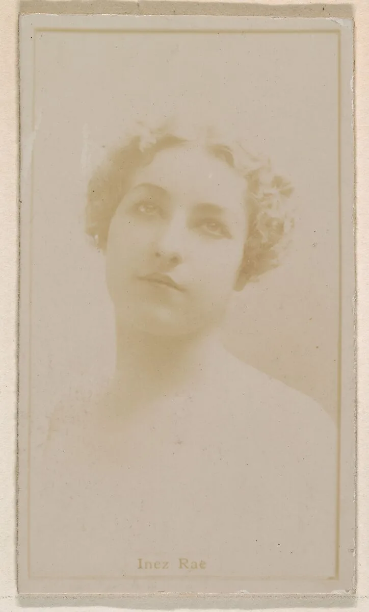 Inez Rae, from the Actresses series (N245) issued by Kinney Brothers to promote Sweet Caporal Cigarettes — Kinney Brothers Tobacco Company