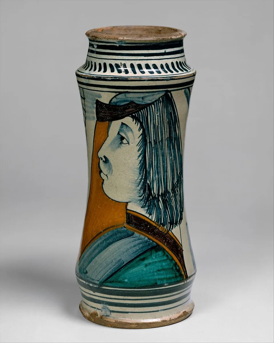 Apothecary jar (albarello) — Unknown
