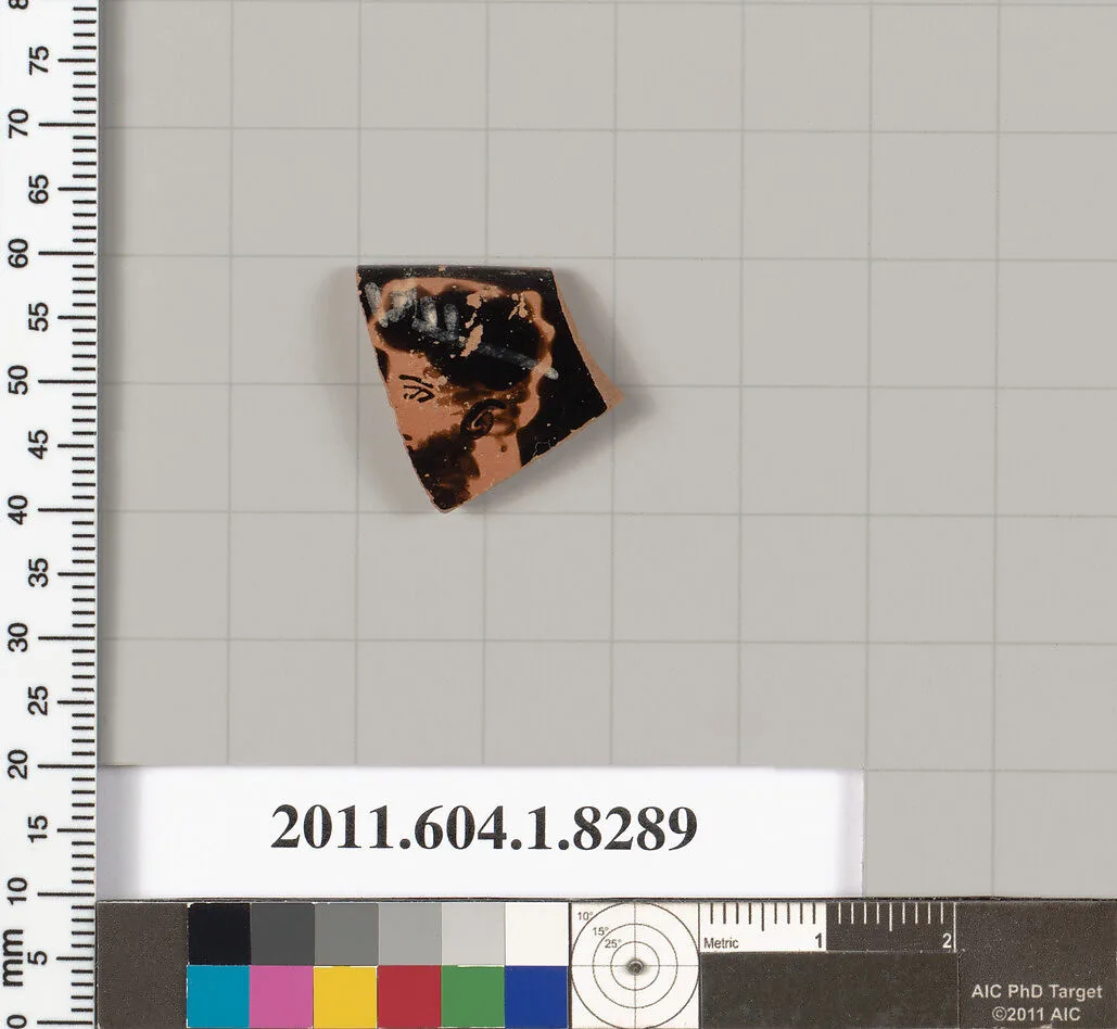 Terracotta rim fragment of a kylix (drinking cup) — Unknown
