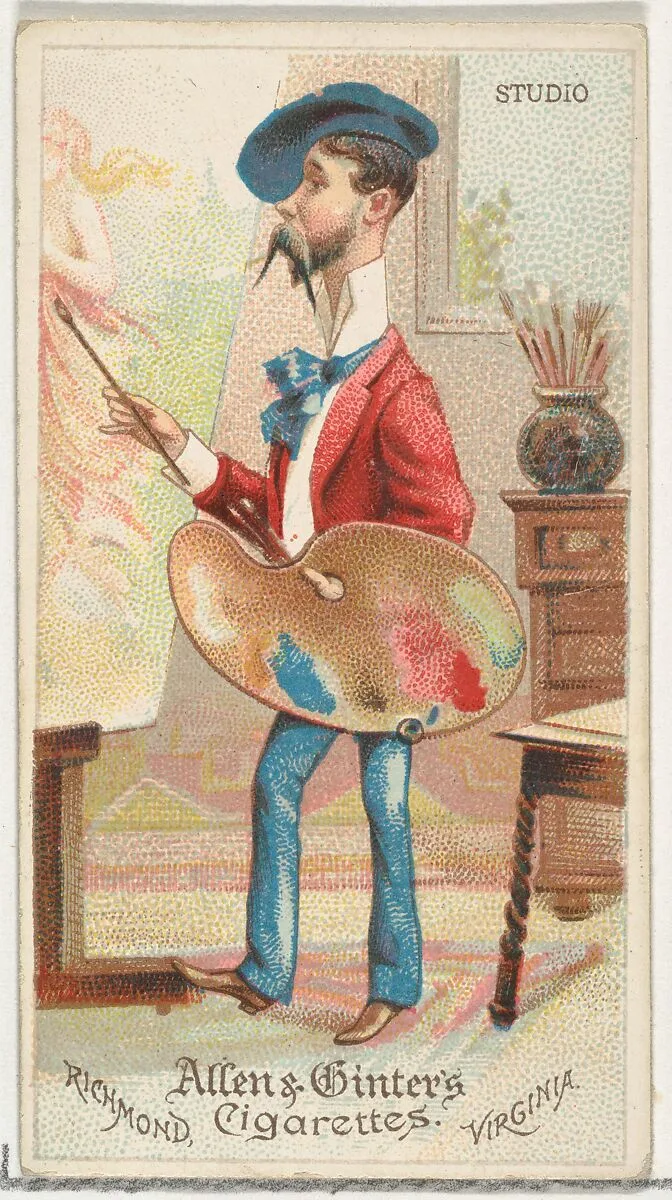 Studio, from World's Dudes series (N31) for Allen & Ginter Cigarettes — Allen & Ginter