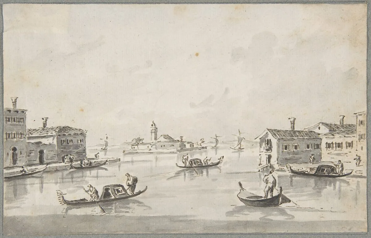 The Punta di San Giobbe, with the Island of San Secondo in the Distance — Giacomo Guardi