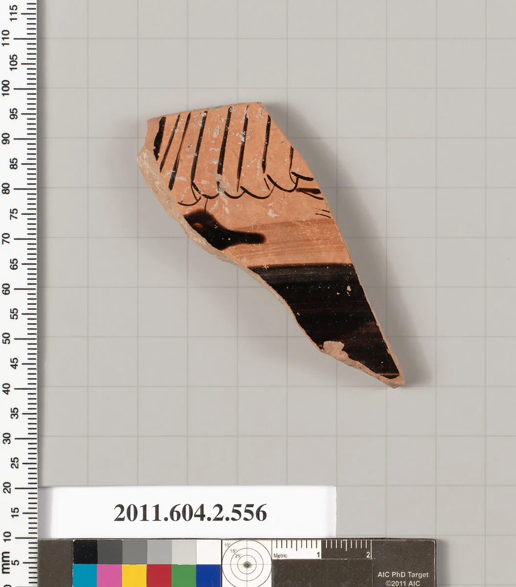 Terracotta fragment of a column-krater (bowl for mixing wine and water) — Unknown