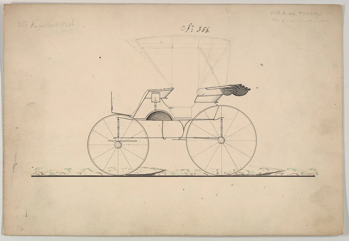 Design for Phaeton, no. 356 — Brewster & Co.