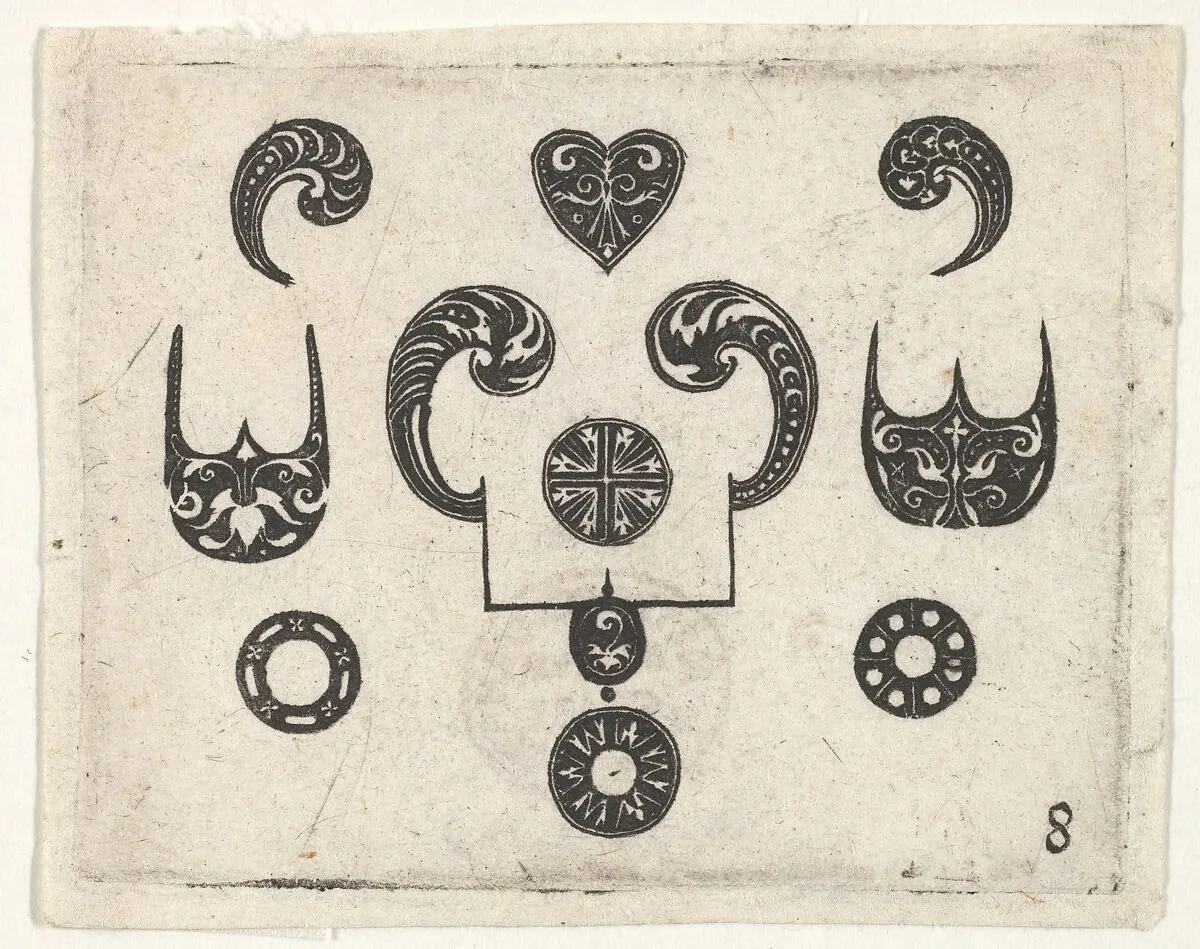 Blackwork Print with Various Motifs — Claes Jansz. Visscher|Georg Arnoldt