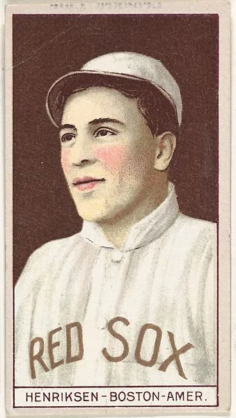 Olaf Henriksen, Boston, American League, from the Brown Background series (T207) for the American Tobacco Company — American Tobacco Company