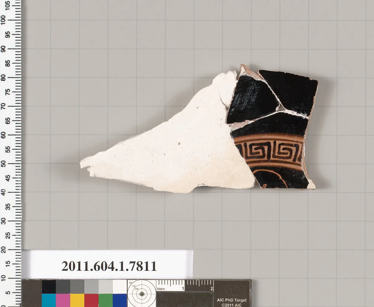 Terracotta fragment of a kylix (drinking cup) — Unknown