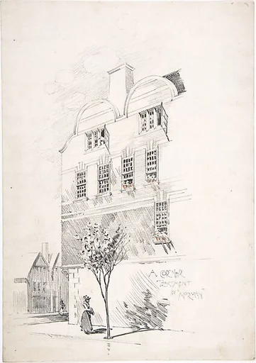 Sketch for an architectural magazine