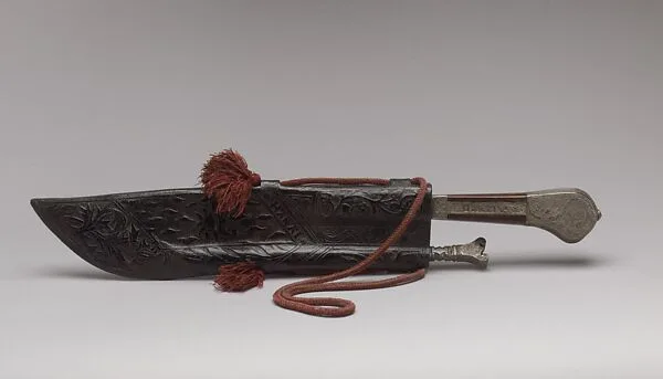 Hunting Knife, Sharpener, and Sheath — Louis Marcy (Luigi Parmeggiani)