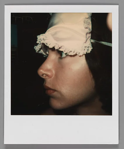 [Joyce Baronio Wearing Sleep Mask]