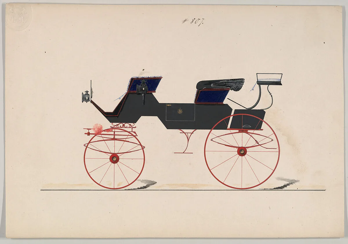 Design for Drag, no. 807 — Brewster & Co.