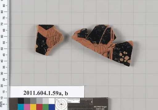 Terracotta fragment of a kylix (drinking cup)