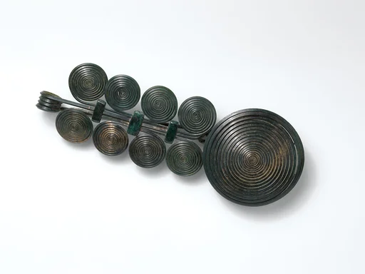 Large Brooch with Spirals