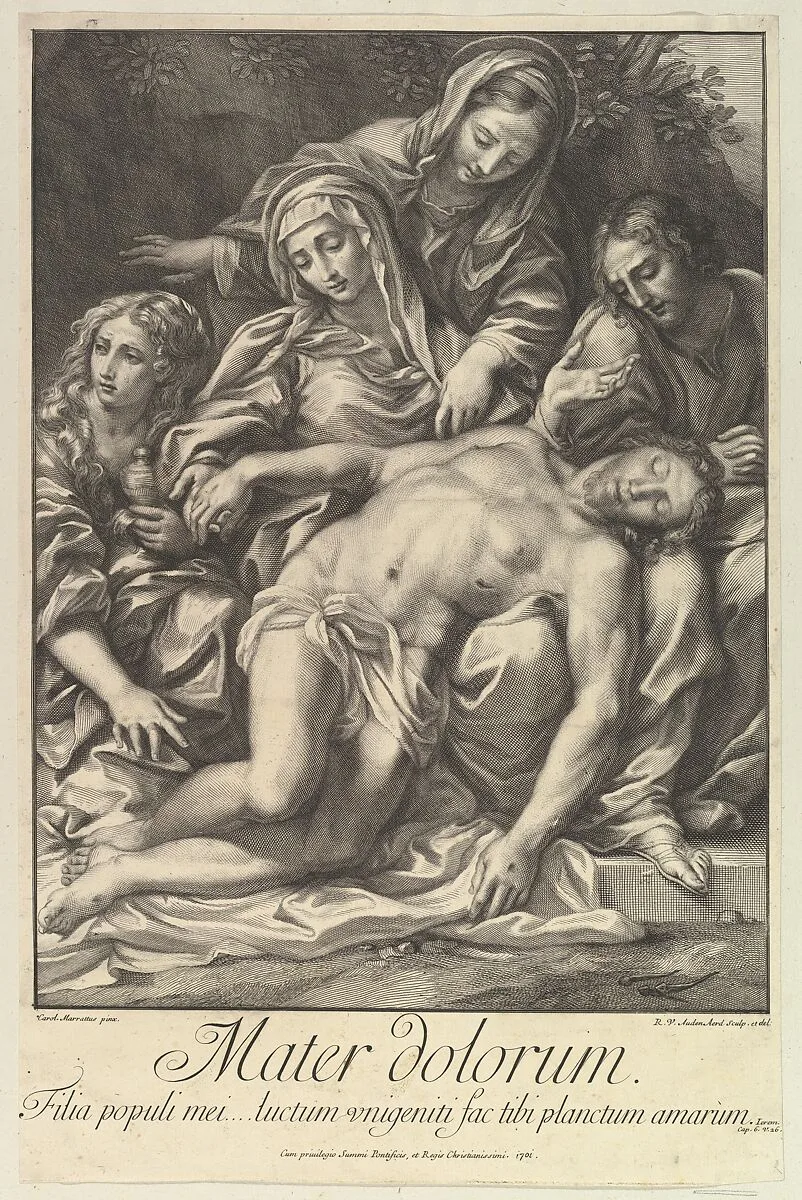 Mater Dolorum — Robert van Audenaerde|Carlo Maratti