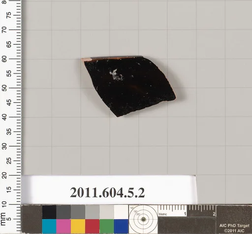 Terracotta rim fragment of a kylix (drinking cup)