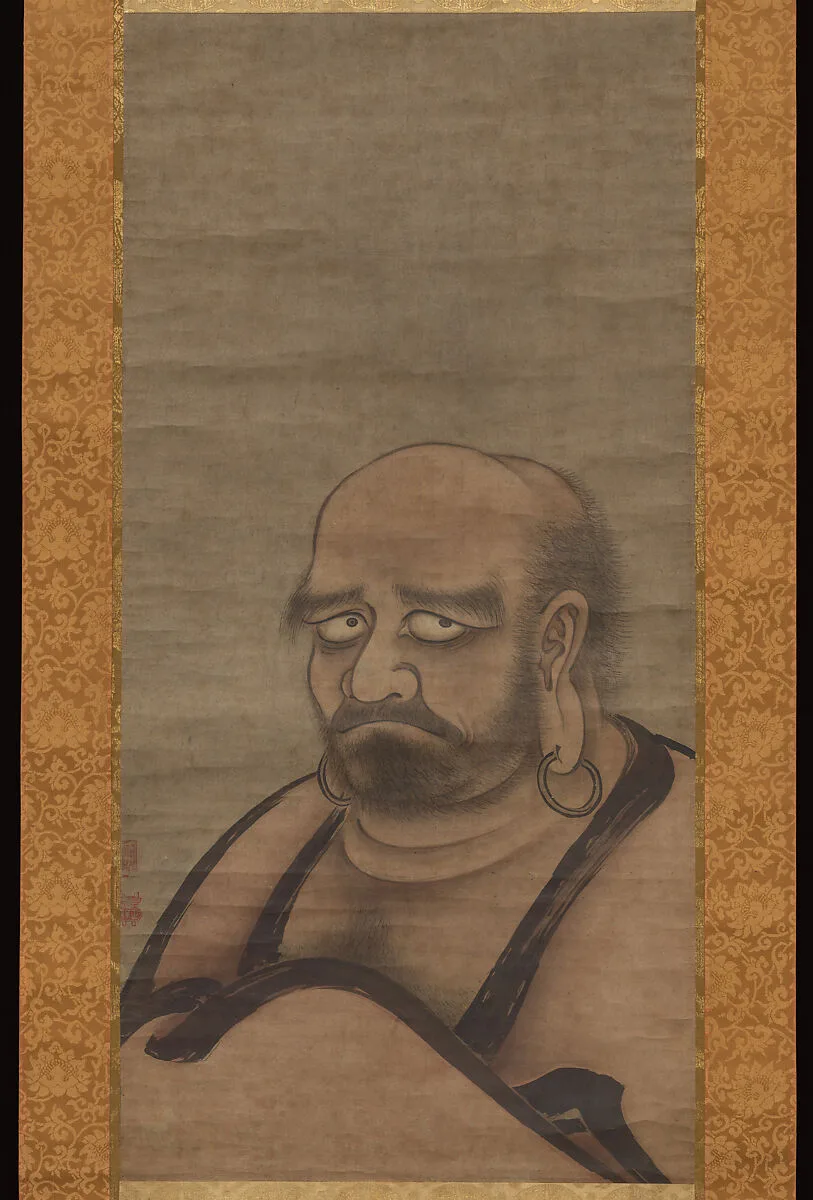 朱衣達磨像|Bodhidharma in Red Robes — Kano Masanobu 狩野正信