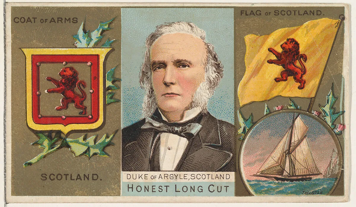 Duke of Argyle, Scotland, from the Rulers, Flags, and Coats of Arms series (N126-1) issued by W. Duke, Sons & Co. — W. Duke, Sons & Co.