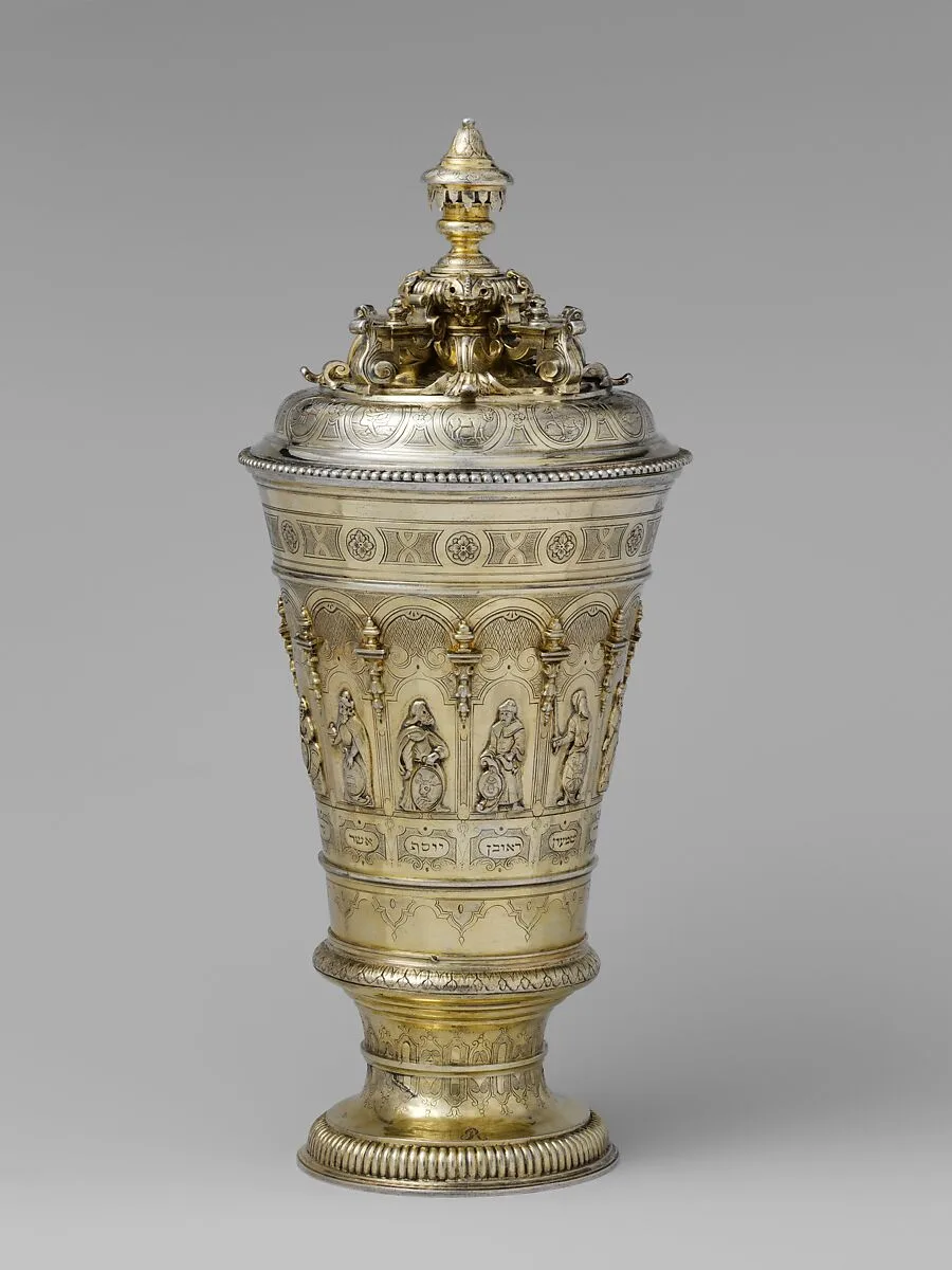 Cup with cover with Hebrew inscriptions — Joachim Michael Salecker