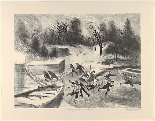 Skating on Rondout Creek