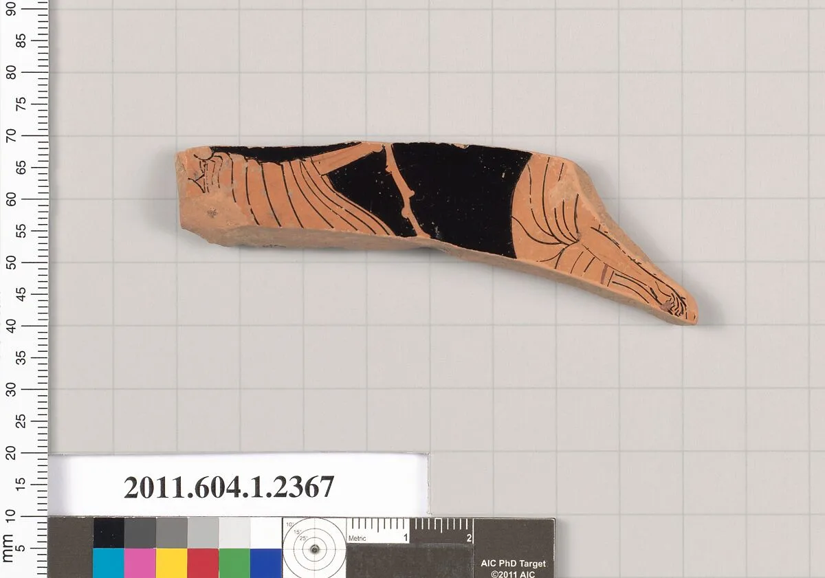 Terracotta fragment of a kylix (drinking cup) — Unknown
