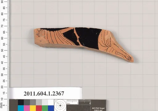 Terracotta fragment of a kylix (drinking cup)