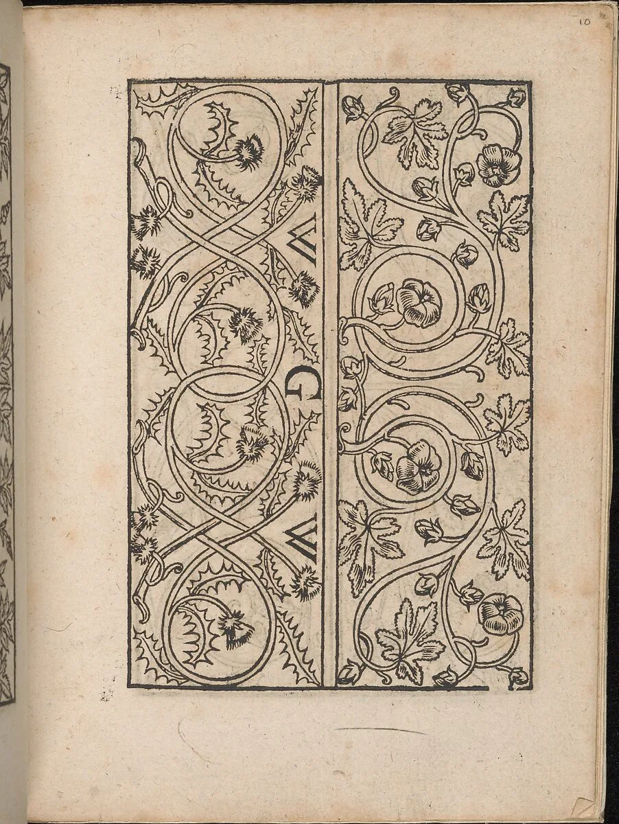 Ein new Modelbuch..., page 5 (verso) — Johann Schönsperger the Younger