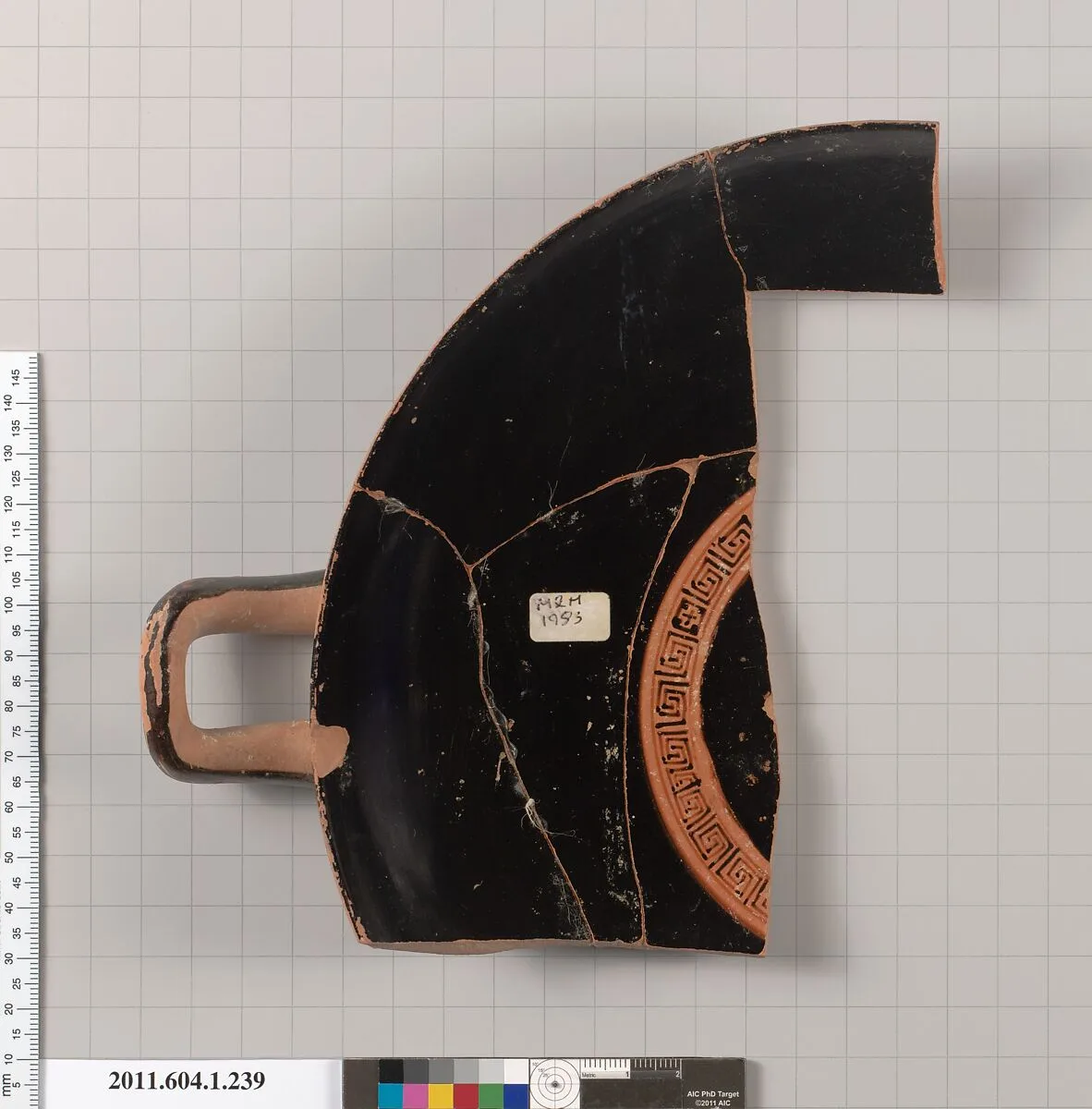 Terracotta fragment of a kylix (drinking cup) — Unknown