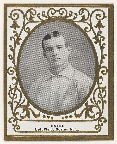 Bates, Left Field, Boston, National League, from the Baseball Players (Ramlys) series (T204) issued by the Mentor Company to promote Ramly and T.T.T. Turkish Cigarettes — Mentor Company, Boston|Carl Homer Studios, Boston