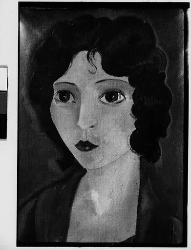 [Painting of a Woman in the Style of Marie Laurencin, Possibly Elisabeth Skolle by Hanns Skolle]