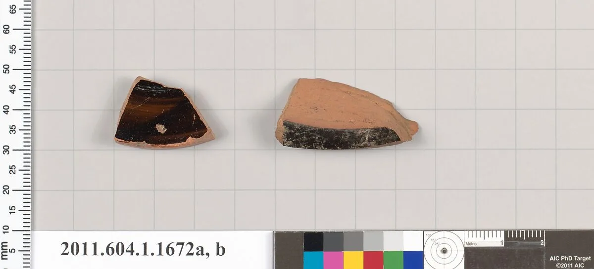Terracotta fragments of kylikes (drinking cups) — Unknown