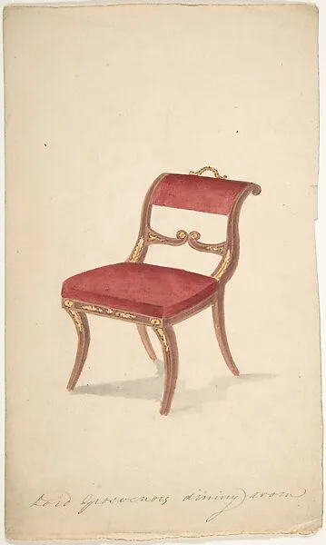 Design for a Chair, "For Lord Grosvenor's Dining Room" — Gillows