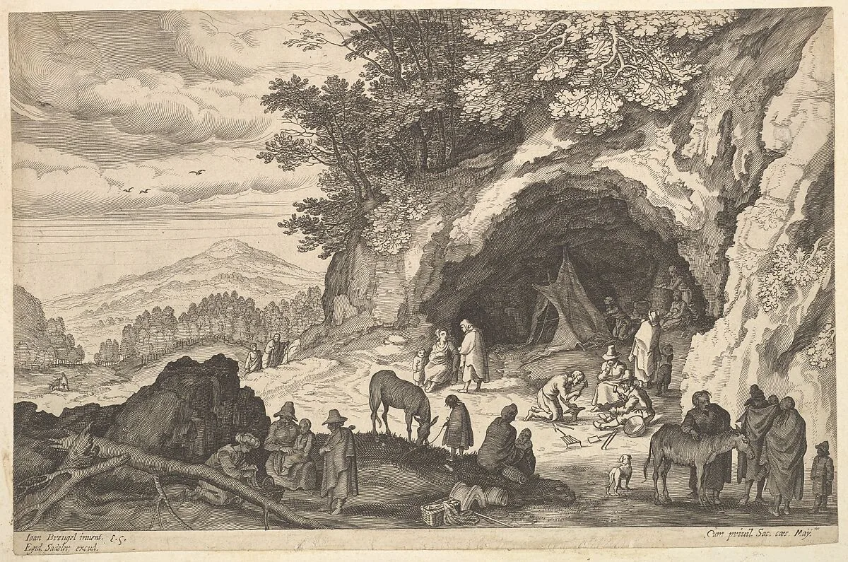 Landscape with Gypsy Camp — Aegidius Sadeler II|Jan Brueghel the Elder|Aegidius Sadeler II