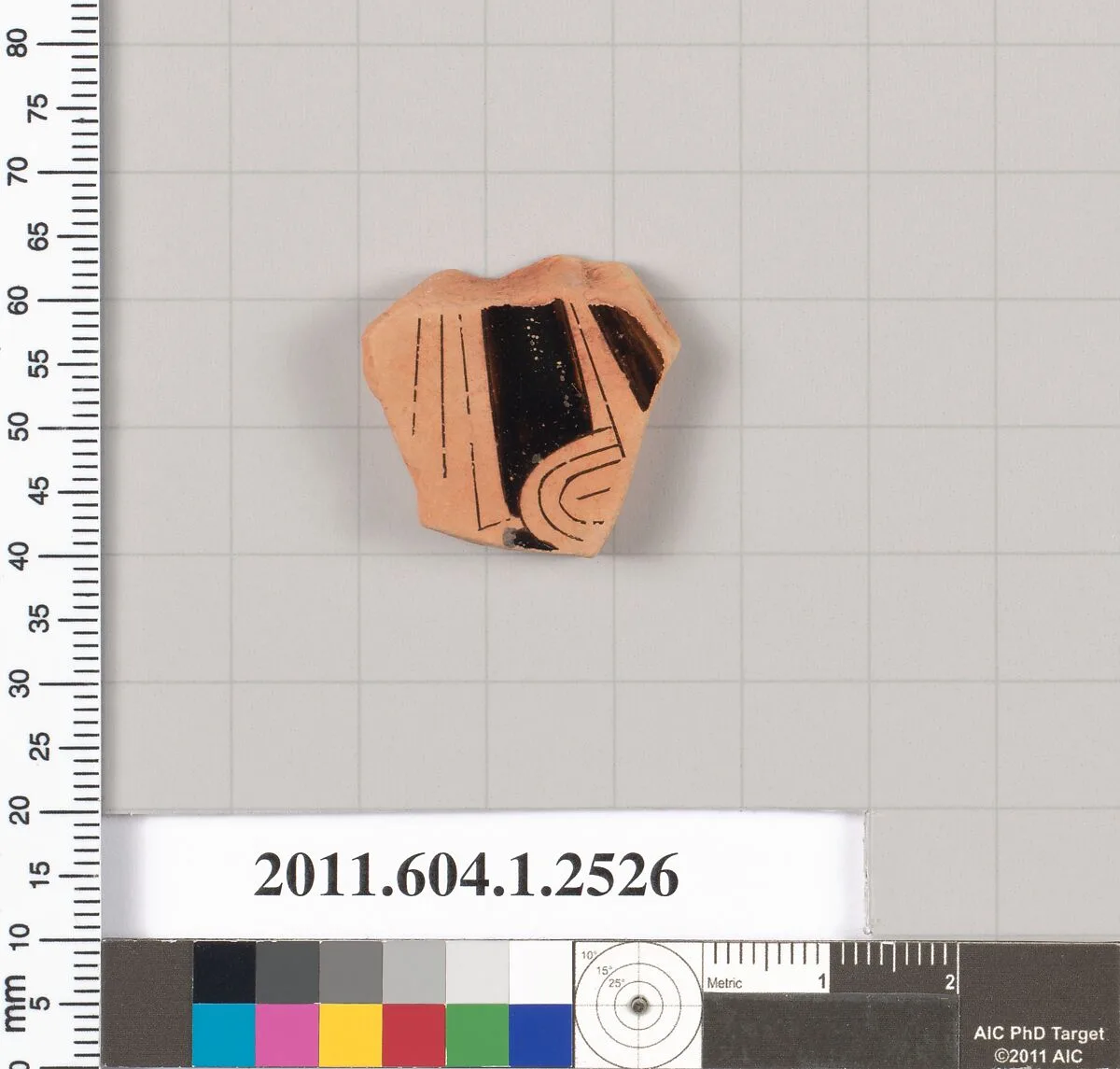 Terracotta fragment of a kylix (drinking cup) — Unknown