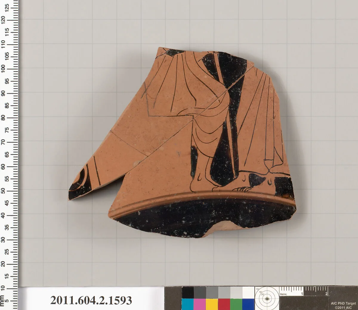 Terracotta fragment of a skyphos (deep drinking cup) — Unknown