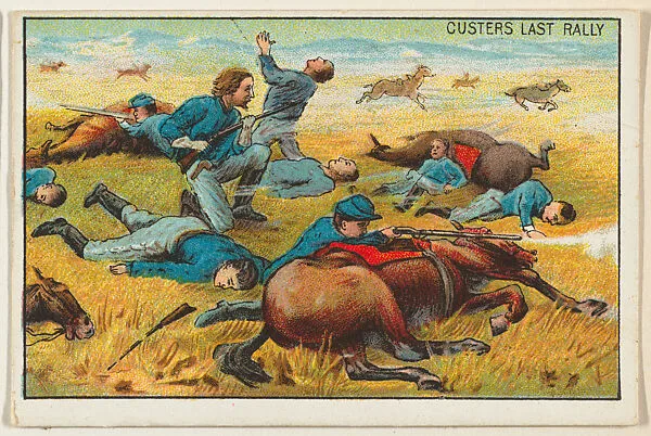 Custers Last Rally, from the "Historical Events" series (T70), issued with Just Suits Cut Plug Tobacco — Unknown