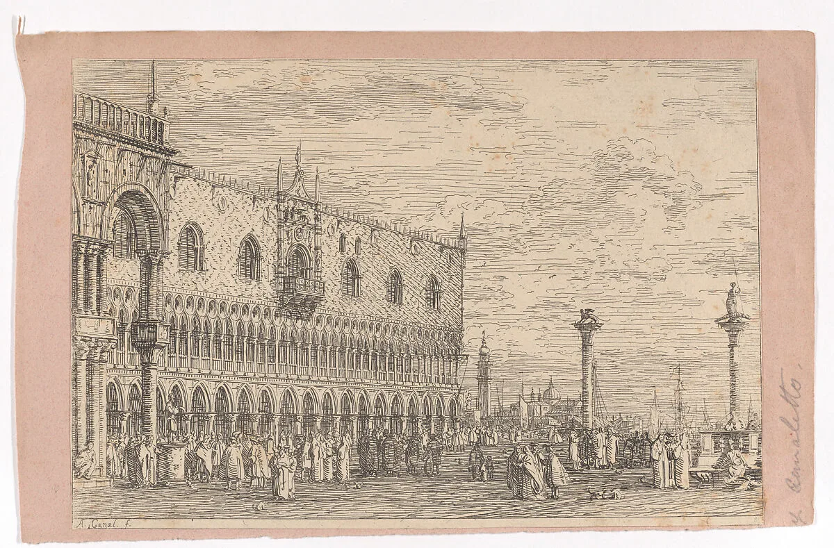The façade of the Palazzo Ducale — Canaletto (Giovanni Antonio Canal)