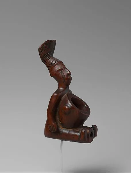 Pipe Bowl: Seated Figure — Unknown