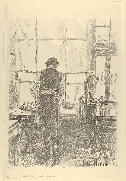 Portrait of Joseph Pennell — Childe Hassam|Joseph Pennell