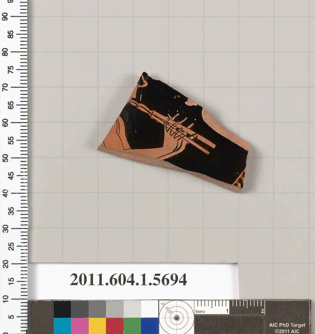 Terracotta fragment of a kylix (drinking cup) — Unknown