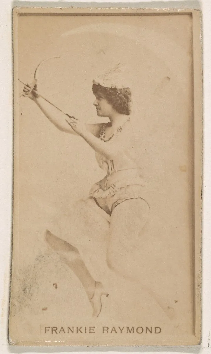 Frankie Raymond, from the Actresses series (N245) issued by Kinney Brothers to promote Sweet Caporal Cigarettes — Kinney Brothers Tobacco Company