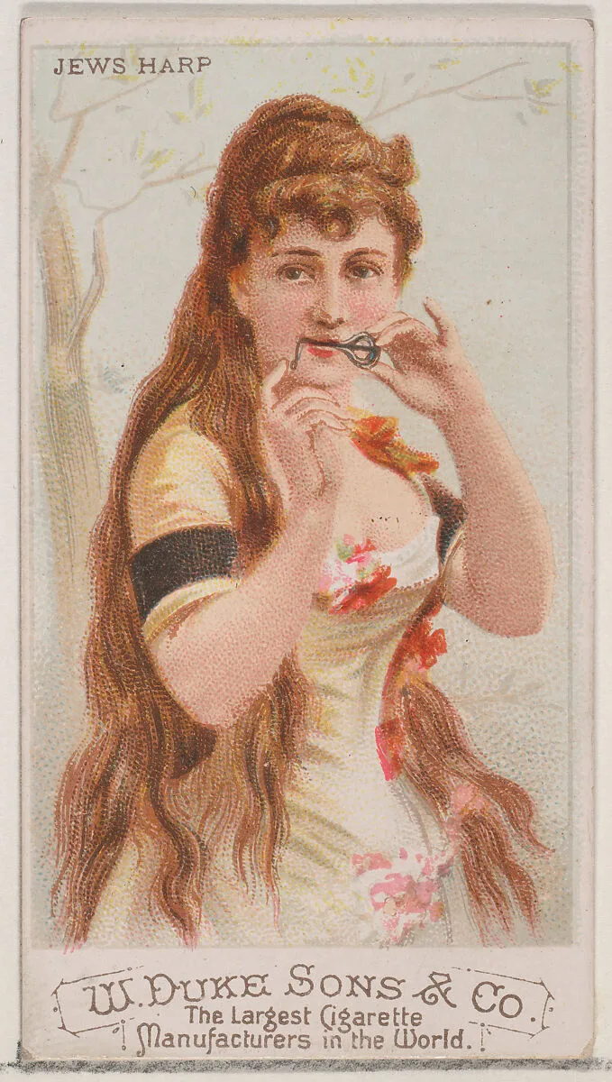 Jews Harp, from the Musical Instruments series (N82) for Duke brand cigarettes — W. Duke, Sons & Co.|Schumacher & Ettlinger