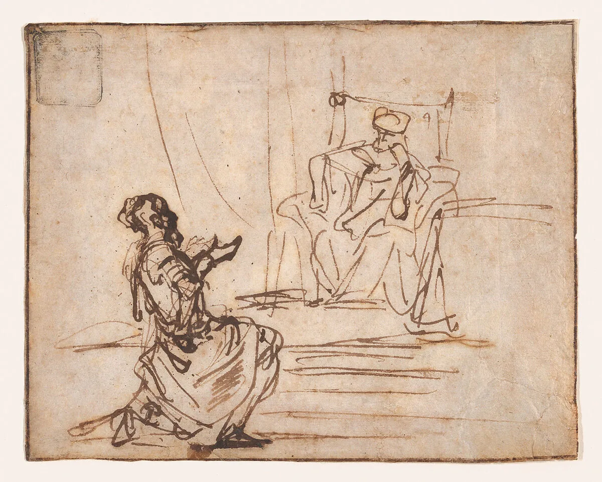 Uriah before King David — Gerbrand van den Eeckhout