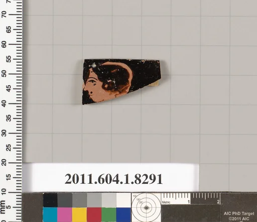 Terracotta rim fragment of a kylix (drinking cup)