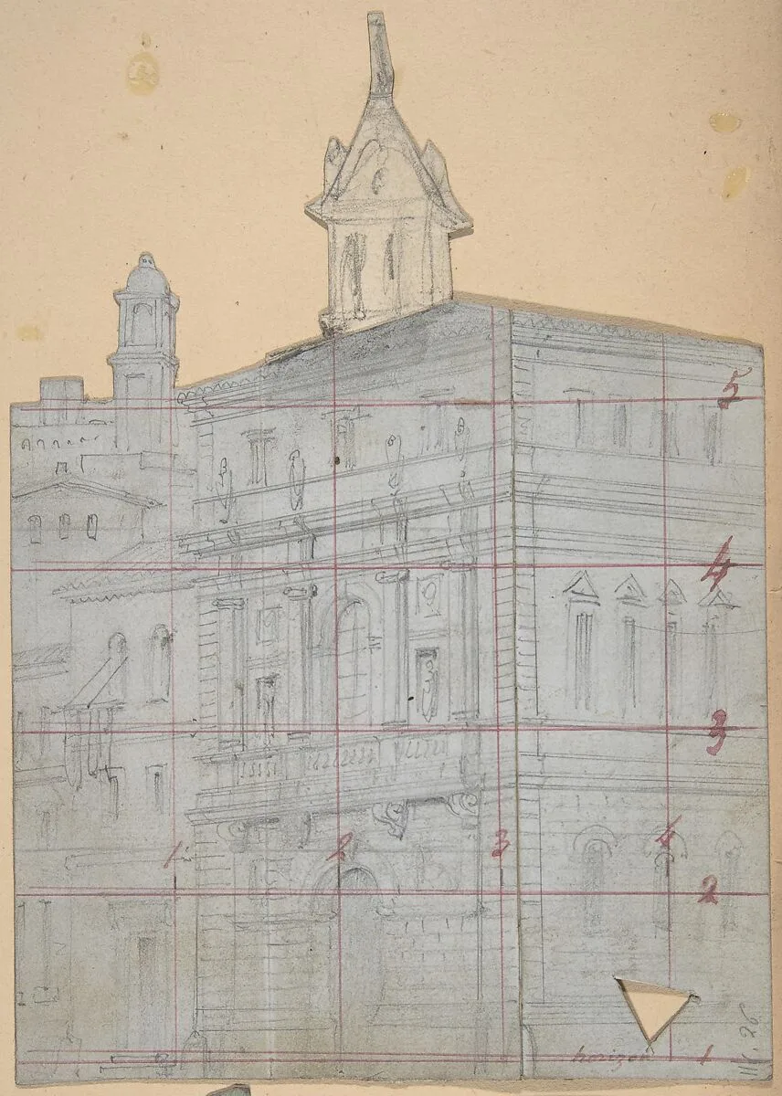 Design for a Stage Set at the Opéra, Paris — Eugène Cicéri