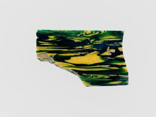 Glass mosaic inlay fragment